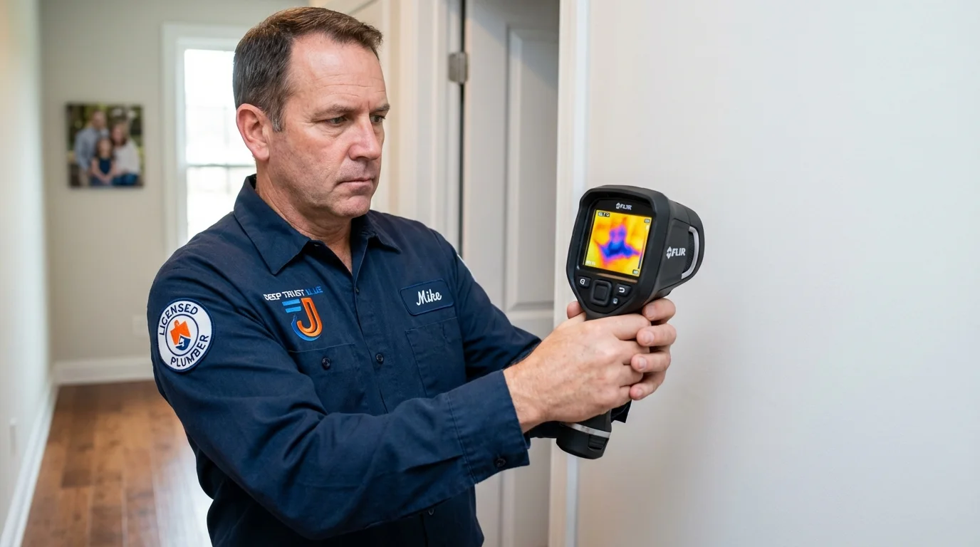 Thermal imaging leak detection by Johns Plumbing LLC in Coquille
